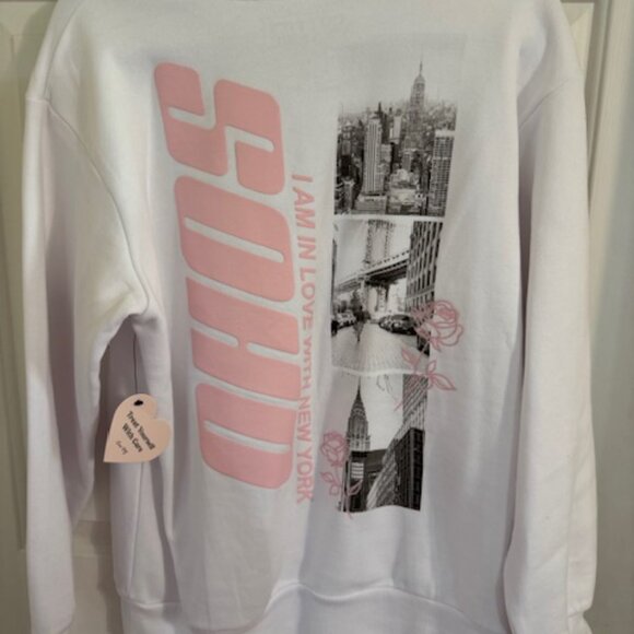 Minimalist SOHO NYC Crewneck - Retro Black & White Photo Collage Sweatshirt Sz M - Picture 7 of 9